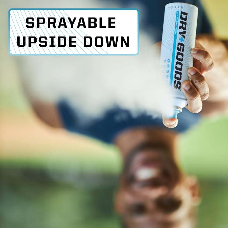Dry Goods Original Athletic Spray Powder 5.4oz - Stay Dry & Fresh, Absorbs Moisture, Reduces Chafing and Blisters, No Powder Mess, Long-Lasting Sweat and Odor Control, Made in The US - Image 5