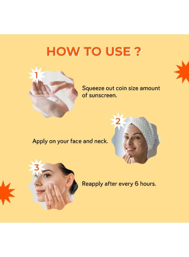  مودي واقي شمس مودي SPF 50 PA+++ بفيتامين C مع حماية من الأشعة فوق البنفسجية UVA وUVB والضوء الأزرق لبشرة متوهجة | ترطيب يدوم طويلاً، خفيف الوزن | غير دهني، سريع الامتصاص | خالي من اللمعان | للنساء والرجال | 50 مل - Image 4