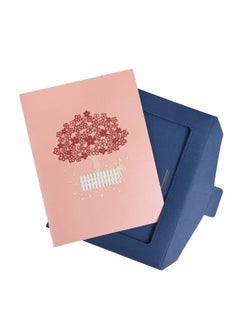 Y&D 3D Pop Up Card Romantic Lovers Card with Couples Under Red Cherry Tree Anniversary Wedding Birthday Envelope for Wife Husband Girlfriend Mother (Card1)  - Image 4