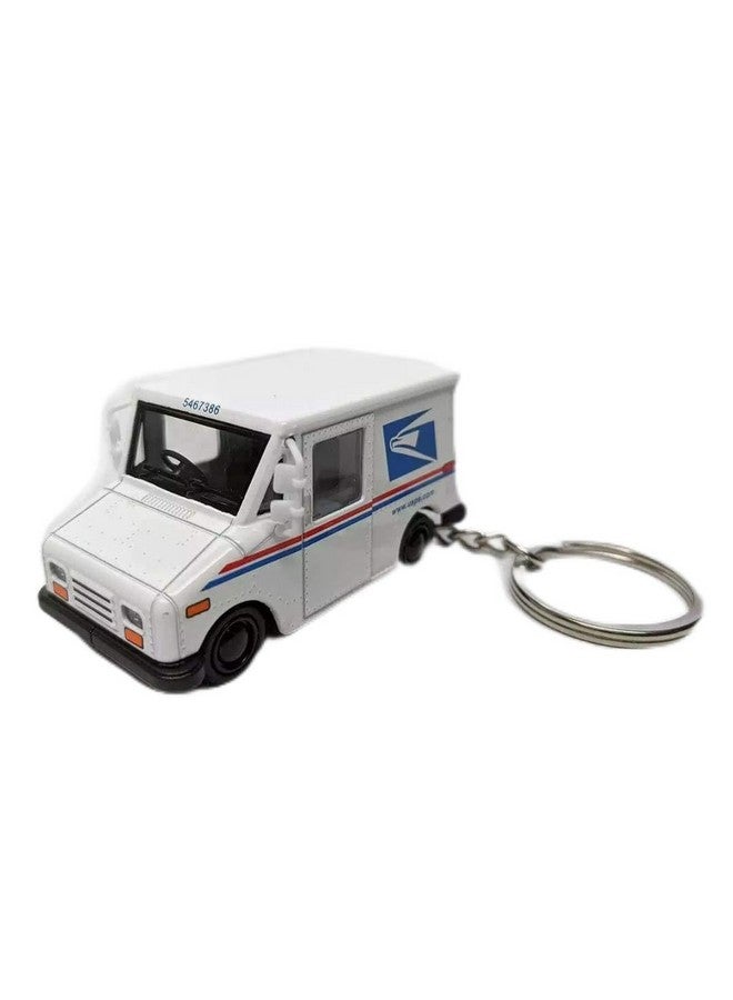 KinsFun 📬KiNSMART Die Cast 2.5 Inch United States Postal Service Truck USPS Grumman LLV 1:72 Scale 2.5in Key-Chain - Image 1