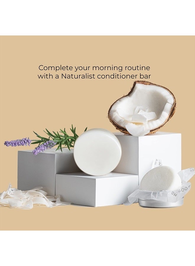 Naturalist Solid Shampoo Bar, 100% Organic, Plant Based, SLS Free, Vegan, All Hair Types & Body Care | pH Balanced, Plastic Free | Eco Friendly, Safe For Travel (coconut) - Image 5