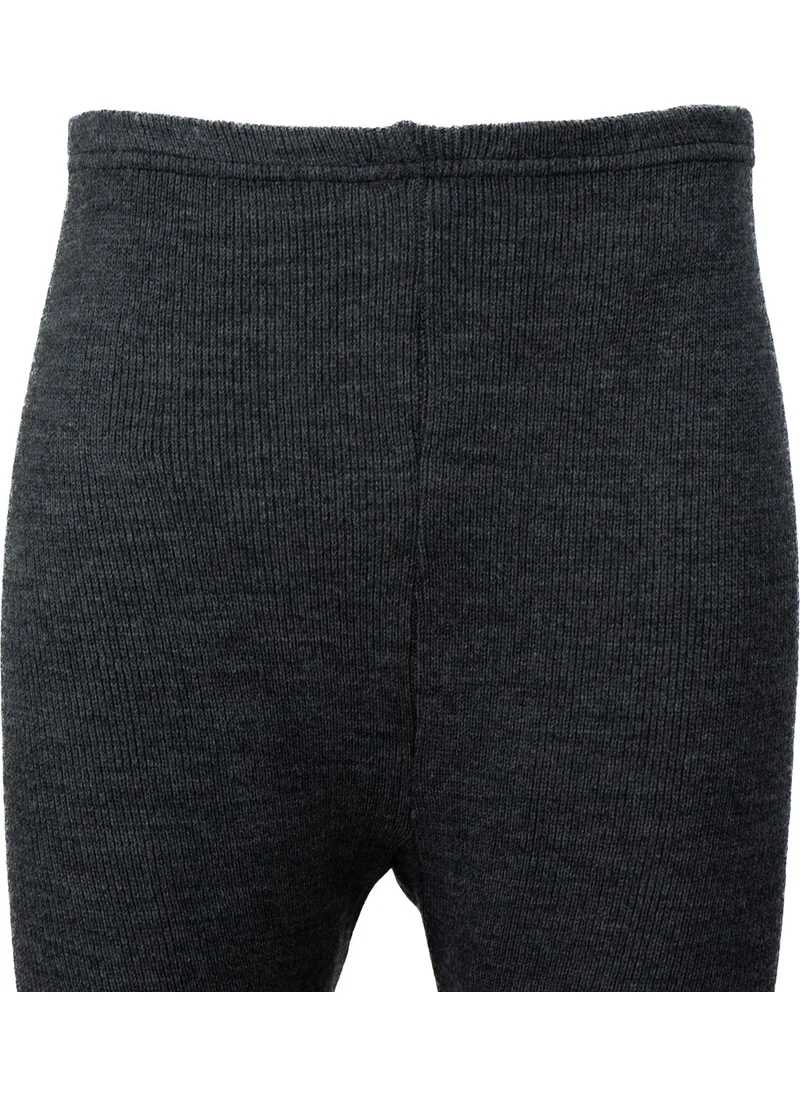 اوبلاند Men's Winter Wool Thermal Underwear Thick Knitted Solid Color Keeps Warm Comfortable Full Pattern