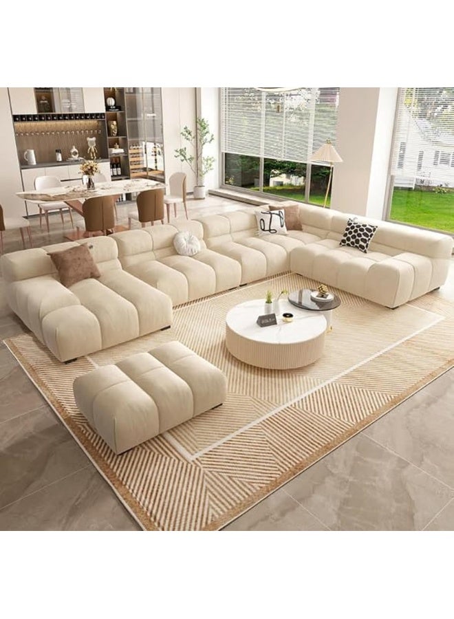 Zayn comforts Elegant Minimalist Nordic Sofa  Timeless Comfort & Modern Style For Modern Living Rooms (Chaise On Right) - Image 1