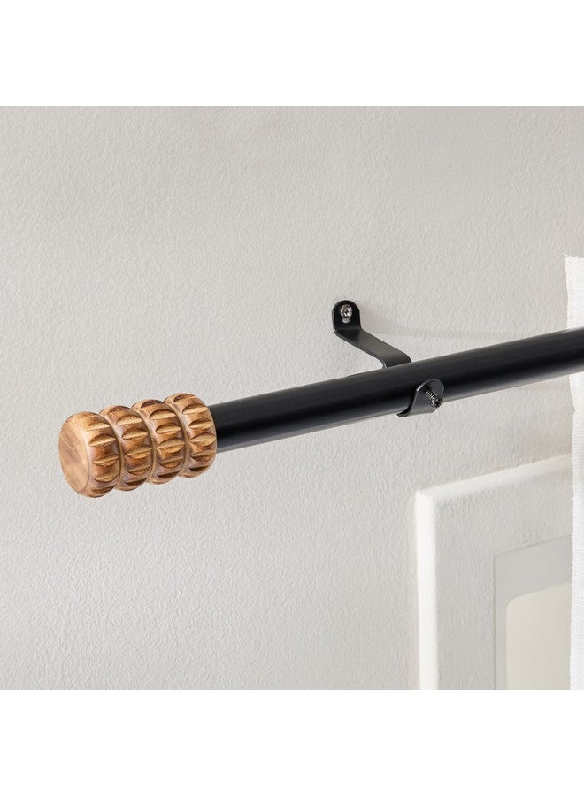 Home Box Natura 25 Mm Diegeo Extendable Single Curtain Rod 110-320 Cm  - Image 2