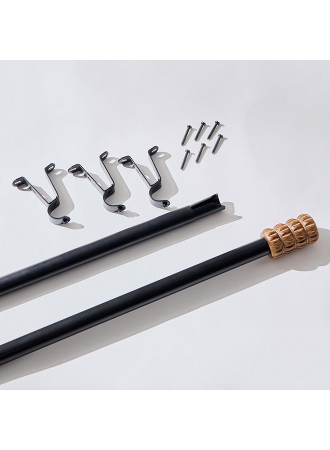 Home Box Natura 25 Mm Diegeo Extendable Single Curtain Rod 110-320 Cm  - Image 4