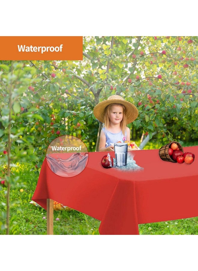 Party Dimensions Orange Tablecloth Plastic for Rectangle Tables (12 Pack) Premium Plastic Table Cloths for Parties Disposable for Events & Weddings, Indoors/Outdoors, 54"x108" inches Plastic Table Cover - Image 4
