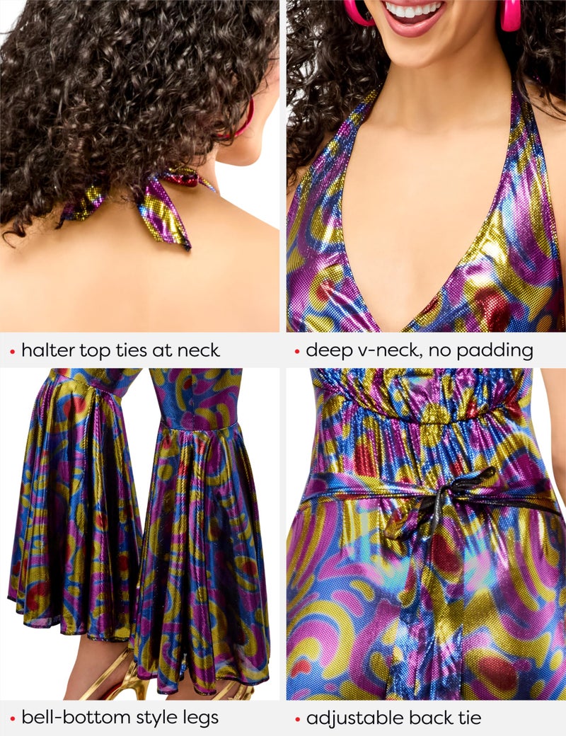 Rubies Funky Dancing Fox Costume for Adults, Women's Medium/Large Purple - Image 2