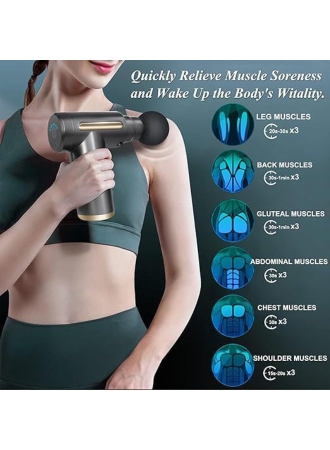 Electric muscle massage gun – rechargeable – deep and relaxing massage – for daily muscle pain relief - Image 1