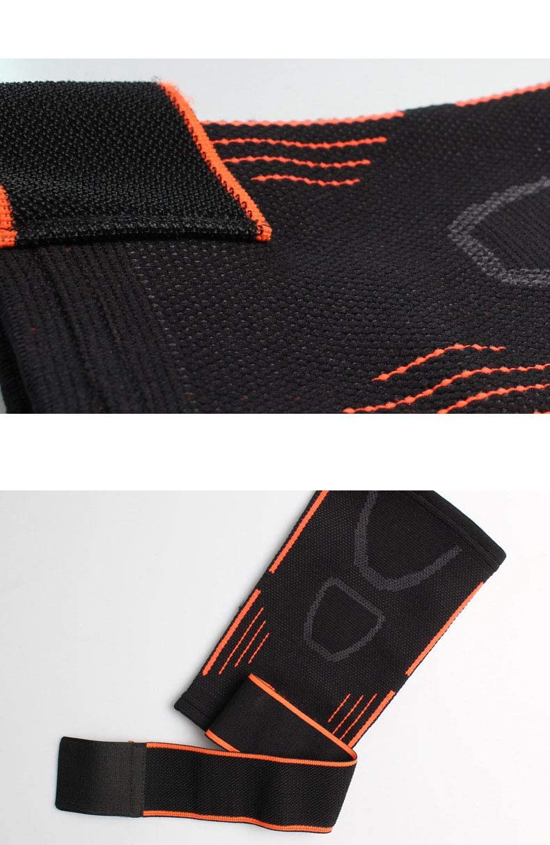 SCIENISH Elastic Elbow Sleeves Bandage Compression Elbow Support Pads for Weight Lifting Powerlifting Bodybuilding Arm Wrap Brace Strap L - Image 3