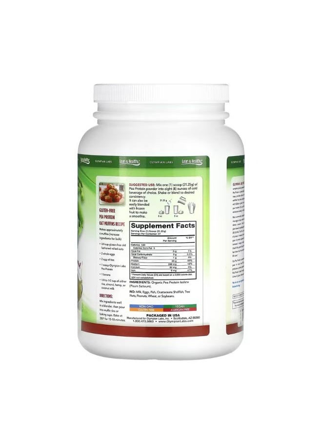 Olympian Labs Pure Pea Protein Unflavored 29.76 oz 843.75 gc  - Image 2