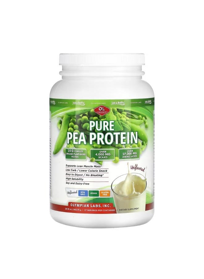Olympian Labs Pure Pea Protein Unflavored 29.76 oz 843.75 gc  - Image 1