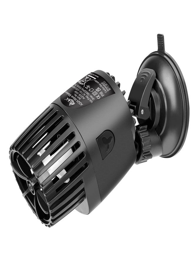 AQQA Aquarium Wave Maker,3W/5W/10W/15W Suction Cup Fish Tank Single Powerhead Pump，110V/60Hz Ultra Quiet Submersible Circulation Pump,360°Adjustable For Freshwater Saltwater Black - Image 1