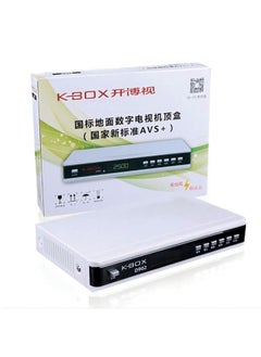 DTMB Digital TV Set-top Box Open Doctor D902 Standard Definition Set-top Box DTMB Home Digital TV Receiver-Color:White Hd902-hd With Adapter