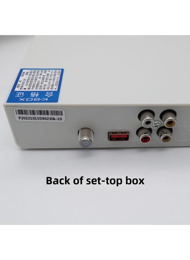 Generic - DTMB Digital TV Set-top Box Open Doctor D902 Standard Definition Set-top Box DTMB Home Digital TV Receiver-Color:White Hd902-hd With Adapter - Image 1