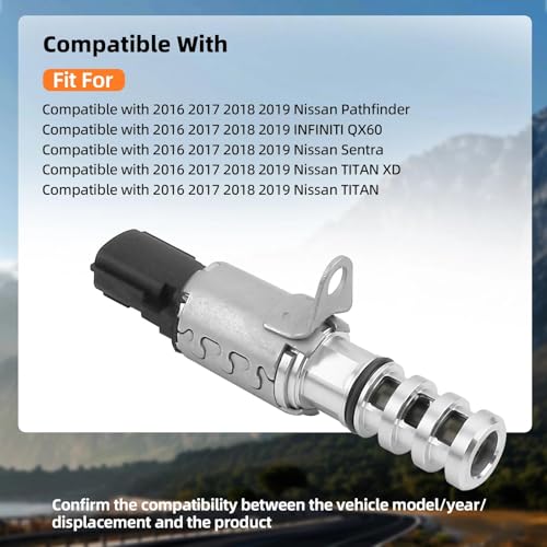 Tivora 5901312 Engine Variable Valve Timing VVT Solenoid Compatible with 20162019 Nissan PathfinderSentraTITAN XDTITAN 20162019 Infiniti QX60 Replace 23796EZ30A - Image 3