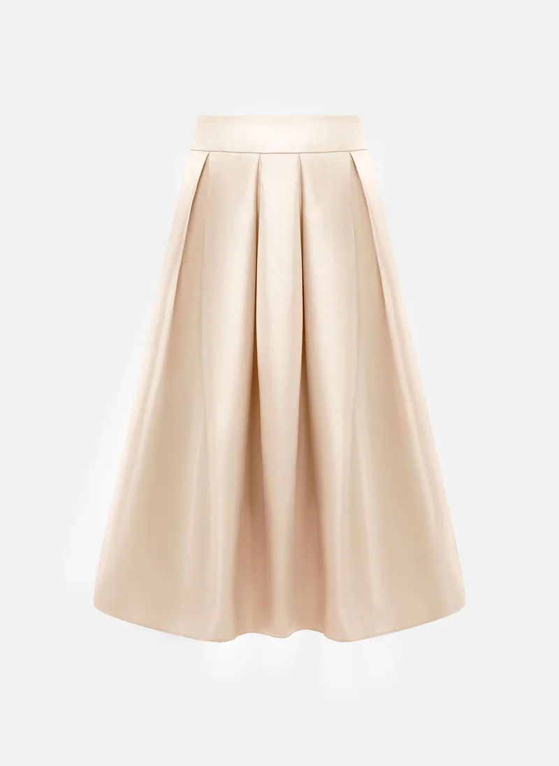 Lichi Flared maxi skirt with large pleats