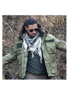 TRENDI LAND ZON Shemagh Wrap Keffiyeh Middle East Desert Scarf Men Arabic Scarves Neck  Face Headwear Arabian  - Image 3