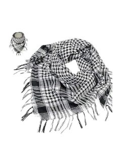 TRENDI LAND ZON Shemagh Wrap Keffiyeh Middle East Desert Scarf Men Arabic Scarves Neck  Face Headwear Arabian  - Image 4