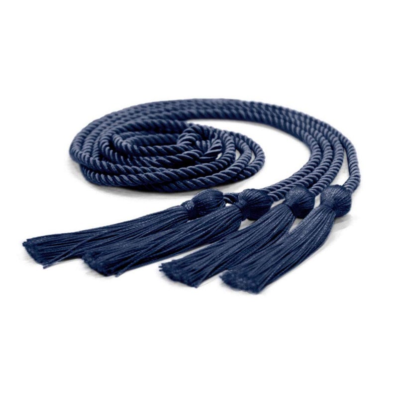 Endea Graduation Double Honor Cord Navy Blue