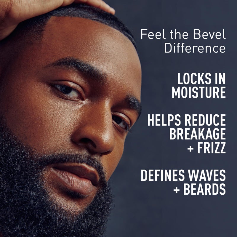 Bevel Beard Balm & Hair Pomade for Waves with Coconut Oil and Shea Butter, Locks in Moisture to Help Reduce Frizz and Breakage, Beard Care for Men, 3.4 Oz - Image 2
