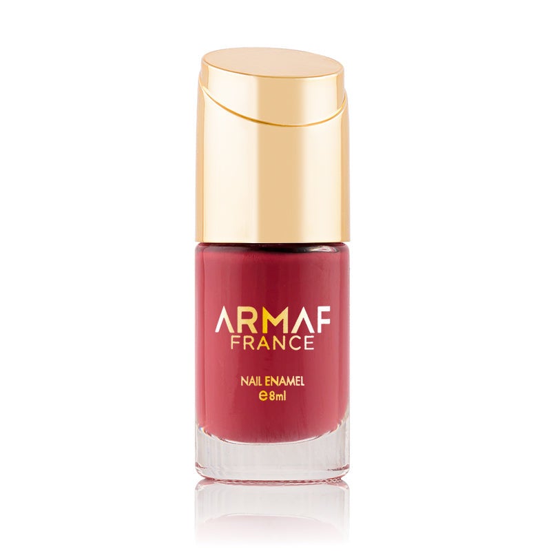 Armaf France Glitter Nail Enamel 8ml, Plum Passion, Long Lasting Nail Polish, Shimmer Finish High Shine, Quick Dry Resistant Nail Colour, Long Lasting, Lightweight & Non Sticky, Best For Every Outfit