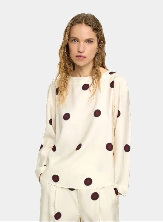 بارفوا بلوزة مع نقاط