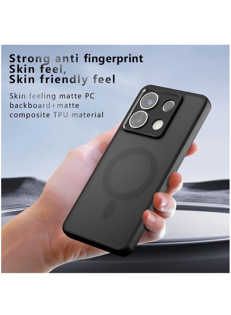 CHEROSIN Magnetic Phone Case for Motorola Edge 60 Fusion/ Motorola Edge 60 5G Frosted Translucent Back Protective Slim Phone Cover  - Image 2