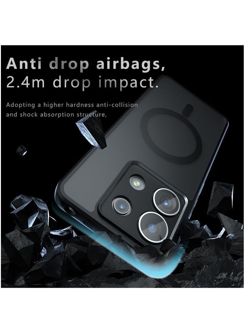 CHEROSIN Magnetic Phone Case for Motorola Edge 60 Fusion/ Motorola Edge 60 5G Frosted Translucent Back Protective Slim Phone Cover  - Image 3