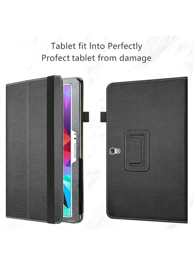 erorex - Samsung Galaxy Tab S 10.5 Case Pu Leather Slim Folding Stand Cover For Samsung Galaxy Tab S 10.5 Inch Sm T800 Sm T805 Android Tablet Black - Image 1