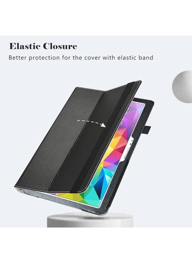 erorex - Samsung Galaxy Tab S 10.5 Case Pu Leather Slim Folding Stand Cover For Samsung Galaxy Tab S 10.5 Inch Sm T800 Sm T805 Android Tablet Black - Image 1