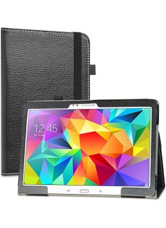 Samsung Galaxy Tab S 10.5 Case Pu Leather Slim Folding Stand Cover For Samsung Galaxy Tab S 10.5 Inch Sm T800 Sm T805 Android Tablet Black