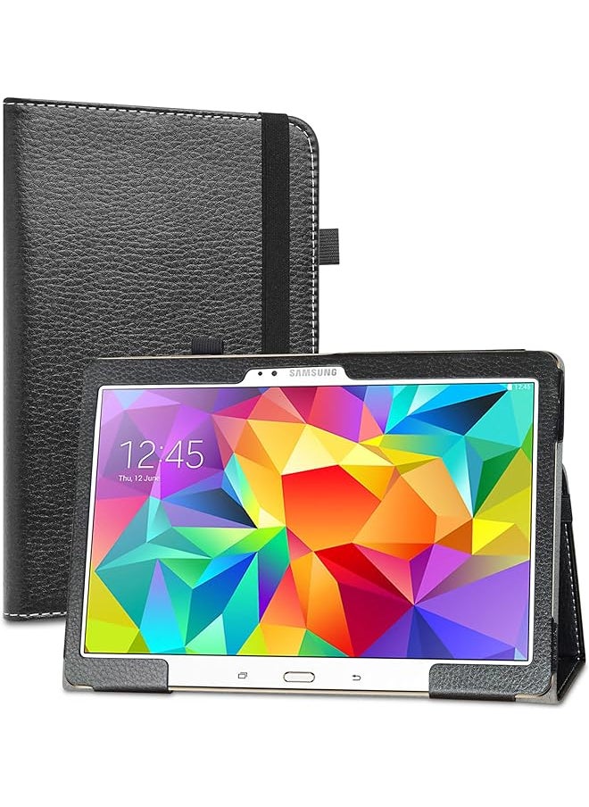 erorex - Samsung Galaxy Tab S 10.5 Case Pu Leather Slim Folding Stand Cover For Samsung Galaxy Tab S 10.5 Inch Sm T800 Sm T805 Android Tablet Black - Image 1