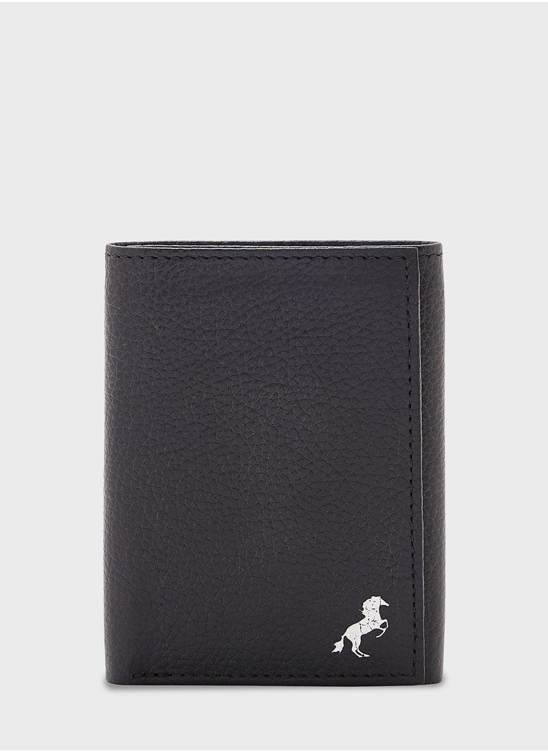 Robert Wood - Genuine Leather Tri Fold Wallet - Image 1