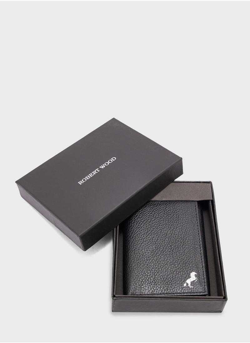 Robert Wood - Genuine Leather Tri Fold Wallet - Image 1