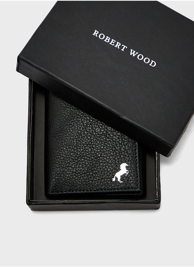 Robert Wood - Genuine Leather Tri Fold Wallet - Image 1