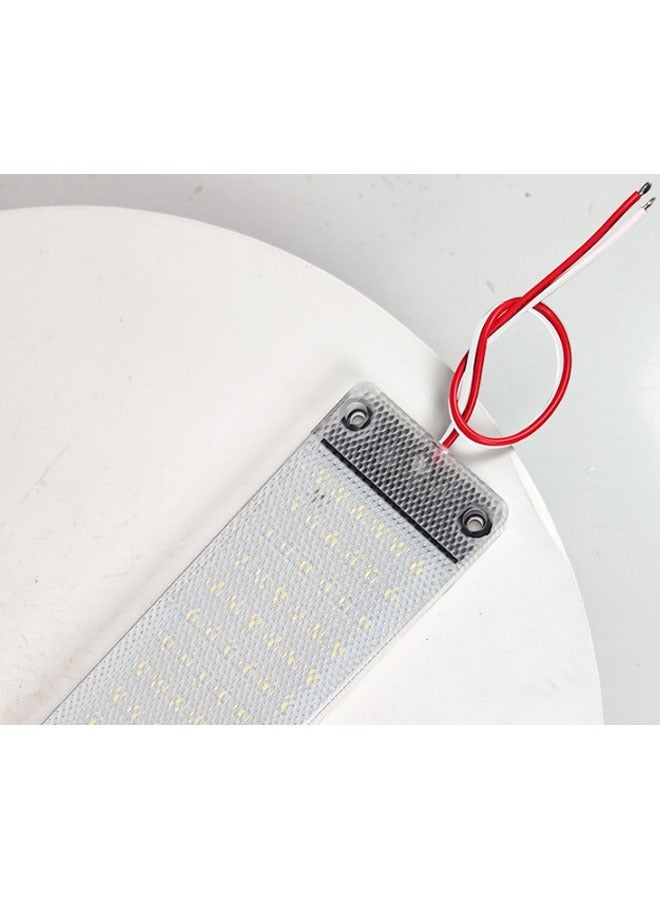 108 pearl high brightness truck LED cabin light ultra-thin RV reading light 12-85V car trunk light with switch - Image 5