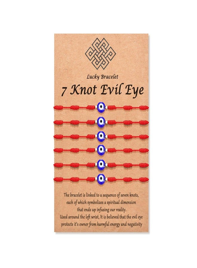 Tarsus 7 Knots Kabbalah Red String Bracelet Protection Evil Eye Bracelets for Women Men Rakhi for Brother Good Luck Gifts - Image 1