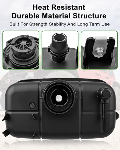 QAGGUM Coolant Recovery Tank Replace 68364312AC Compatible with Jeep Wrangler 20L L4 20192023 Coolant Recovery Bottle with Cap - Image 3