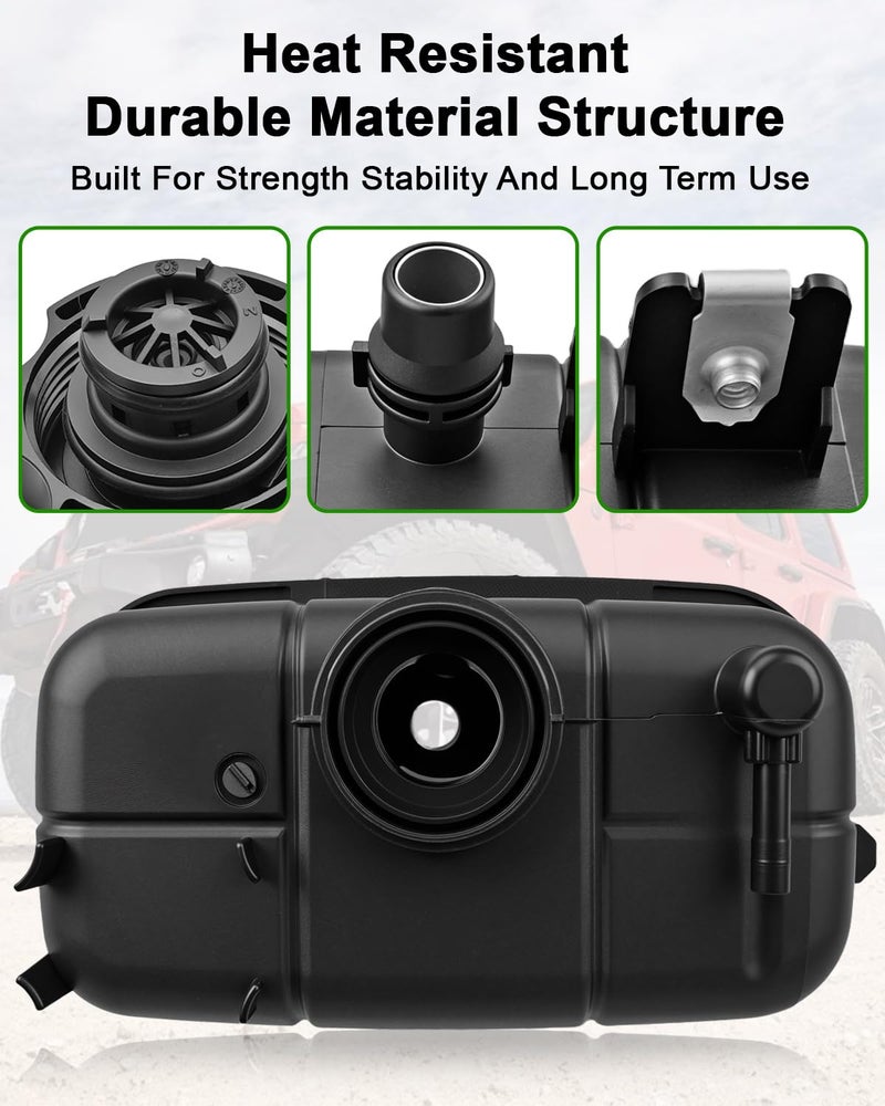 QAGGUM Coolant Recovery Tank Replace 68364312AC Compatible with Jeep Wrangler 20L L4 20192023 Coolant Recovery Bottle with Cap - Image 4