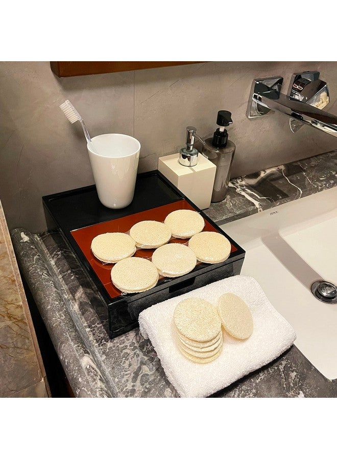 JINS-Hung 18 Pack Natural Loofah Sponge Exfoliating Face Pads Facial Body Scrubbers Pad When Bath Shower And Spa Loofa Sponges Brush Scrub Bulk Loofahs Scrubber Cleansing Skin For Women And Men - Image 3