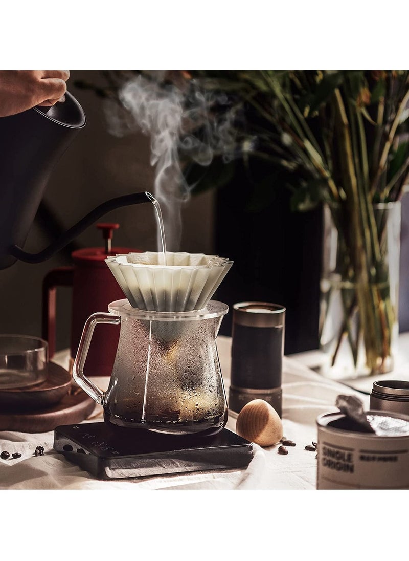 جونيس القهوة مقياس رقمي مع الموقت - إسبرسو إسبرسو إسقاط صب مقياس ، مقياس مطبخ الخبز 3000g / 6.6 رطل ( أسود مقاوم للحرارة )  - Image 2