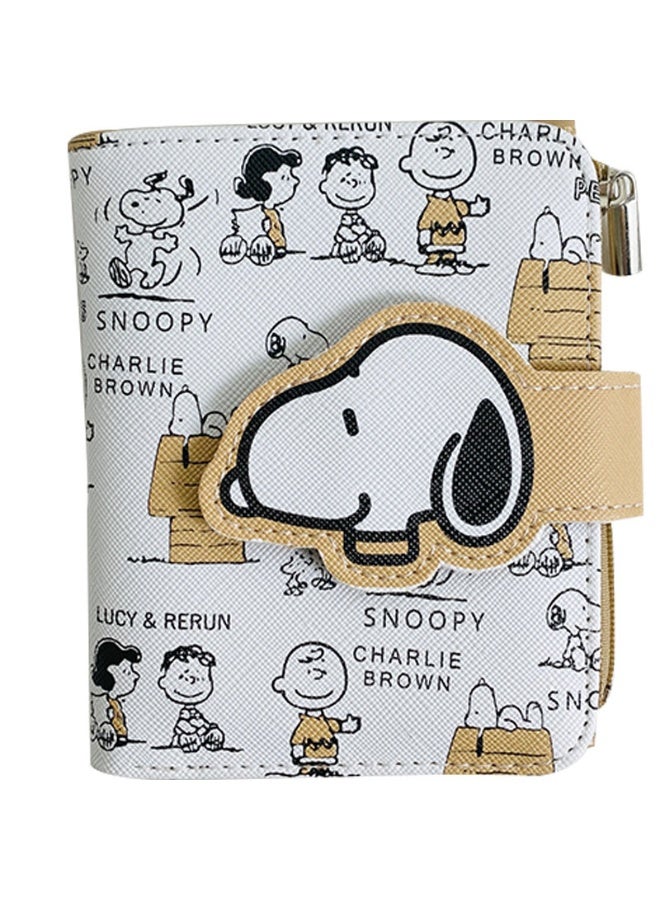 Snoopy Themed Short Wallet Super Cute Ultra Compact with Adorable Character Prints Perfectly Ideal for Devoted Peanuts Aficionados - Image 4