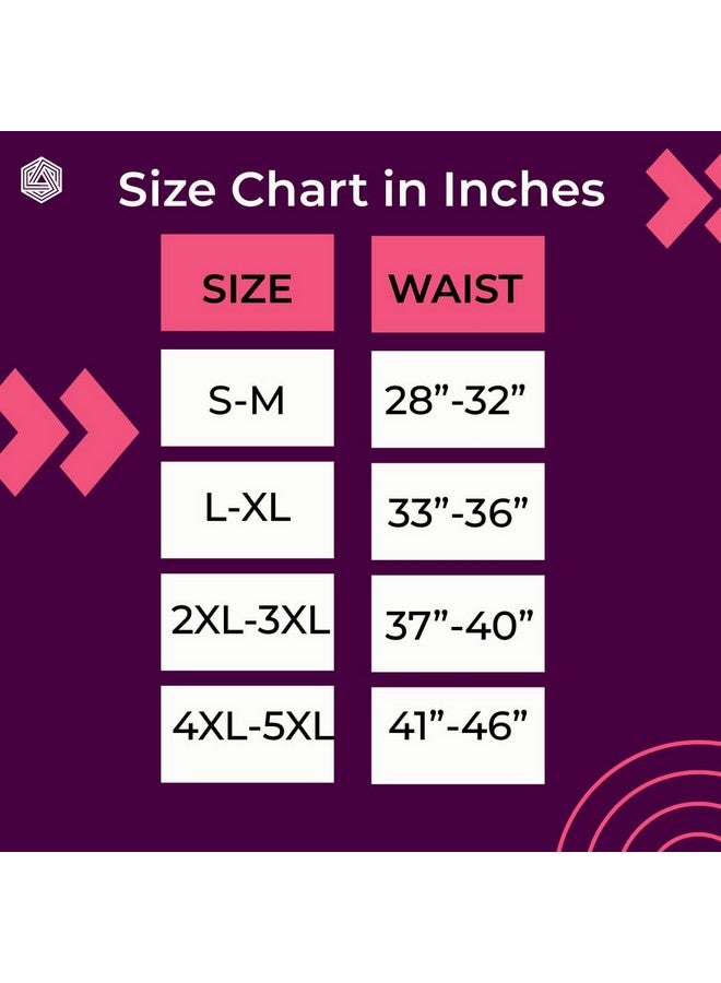 BOLDFIT حزام تشكيل البطن Boldfit للنساء والرجال - حزام عرق لتشكيل البطن - حزام لياقة بدنية للبطن - حزام رياضي للتمارين - S-M أسود - Image 2