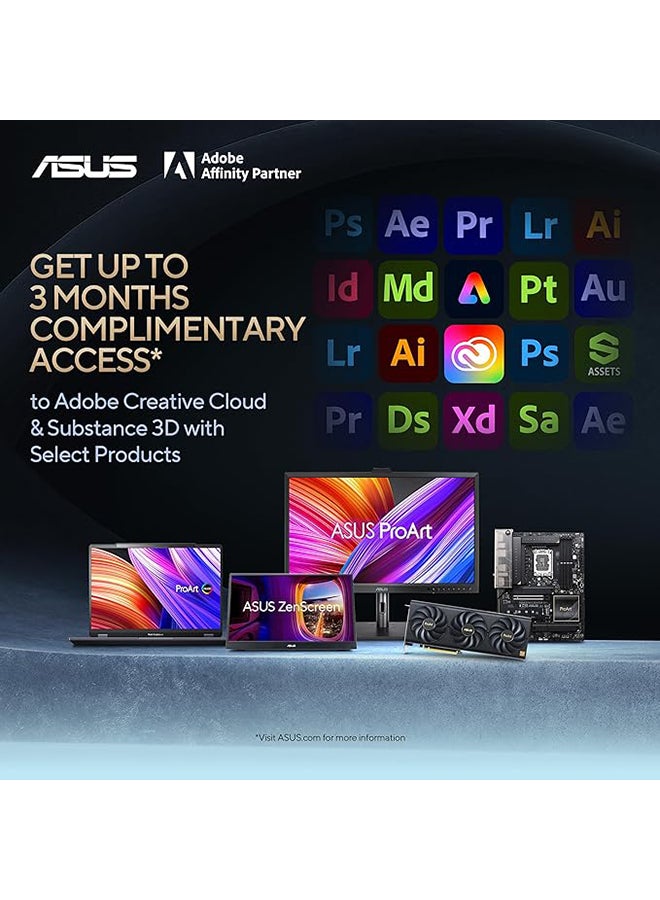 ASUS ProArt Display 24” (24.1” viewable) 16:10 HDR Professional Monitor (PA248CRV) - IPS, (1920 x 1200), 97% DCI-P3, ΔE < 2, Calman Verified, USB-C PD 96W, DisplayPort, Daisy-Chain, Height Adjustable Silver - Image 2