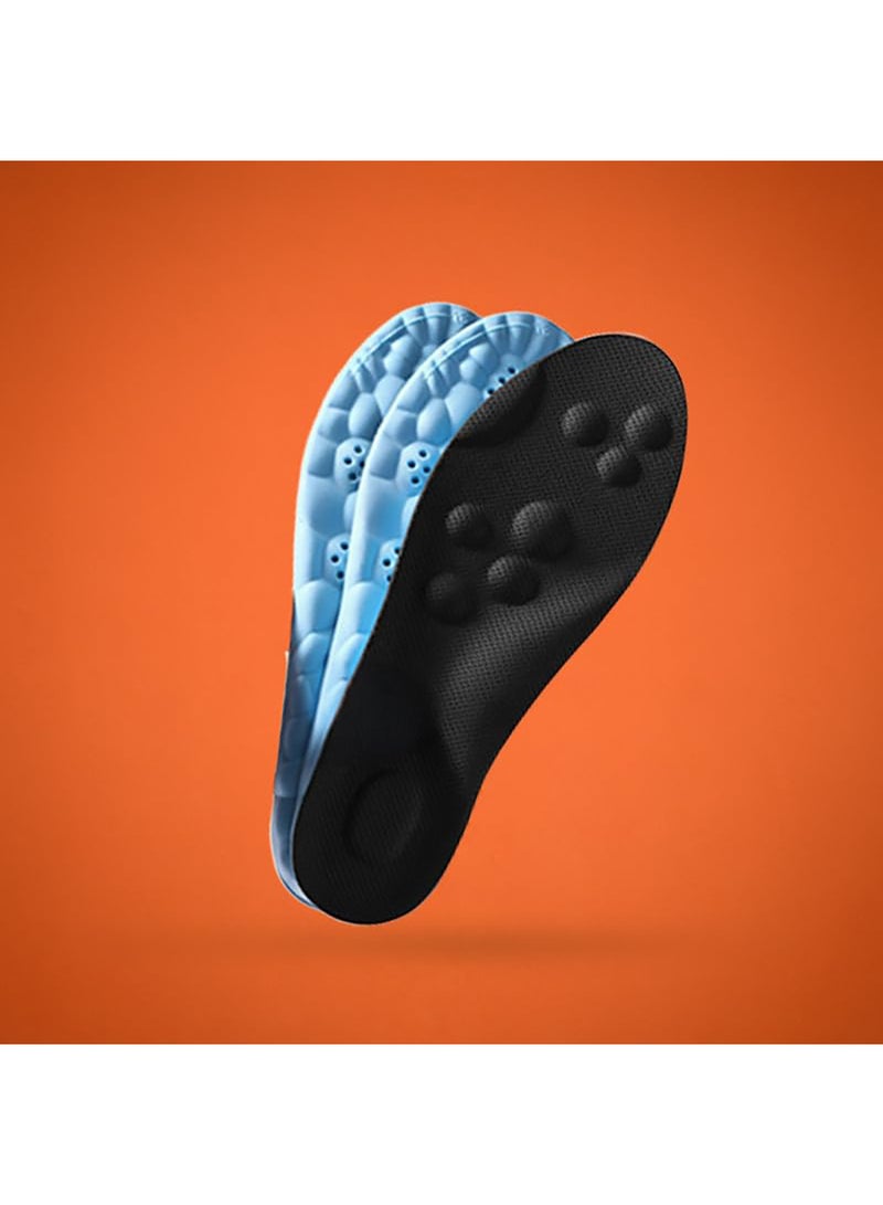 Tishta Orthopedic Shoe Insole - Cushioned Foot Support for Walking - Cut-to-Size Design for Daily Comfort & Shock Absorption - (Black) - (1 Pair) (Memory Foam & PU) - Image 2