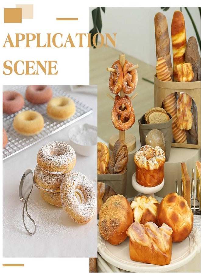 MAYJOYDIY 70Pcs Miniature Food Bread Dollhouse Bakery Bread Croissant Accessories Tiny Resin Things Mini Kitchen Micro Landscaping Decoration for DIY Craft Home Kitchen Garden Display Props - Image 5