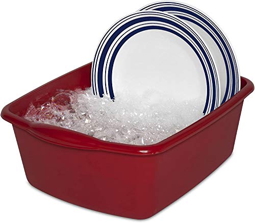 Sterilite Sterlite 12 Quart Dishpan Basin, Multi-Purpose, 15 3/4" x 12 1/2" x 6", Red, 1-Pack - Image 2