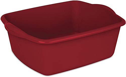 Sterilite Sterlite 12 Quart Dishpan Basin, Multi-Purpose, 15 3/4" x 12 1/2" x 6", Red, 1-Pack - Image 5