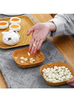 4 PCS Wood Grain Fruit Tray, Sauce Dish, Dinner Accessory, Delicate Dipping Bowls, Sauce Accessory, Convenient Food Dish, Convenient Serving Plate, Food Plate for Dining, Snack, Nuts, 15x15 cm - pzsku/Z7C641DFD60560DA98073Z/45/_/1727256600/123c406a-bbb4-4670-83ef-046ba9b34313