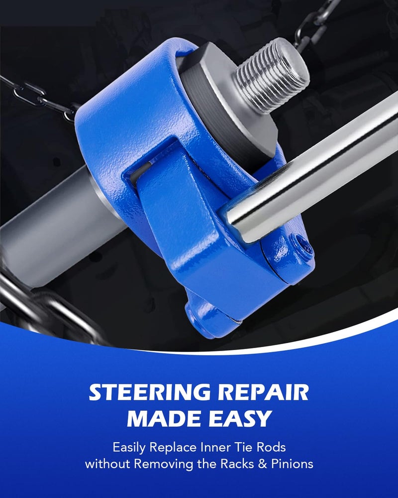 Orion Motor Tech Inner Tie Rod Removal Tool, 3/8'' Low-Profile Inner Tie Rod Tool and 27-44mm Tie Rod End Wrench Tool with 1/2" Drive, Universal Tie Rod Tool - Image 5